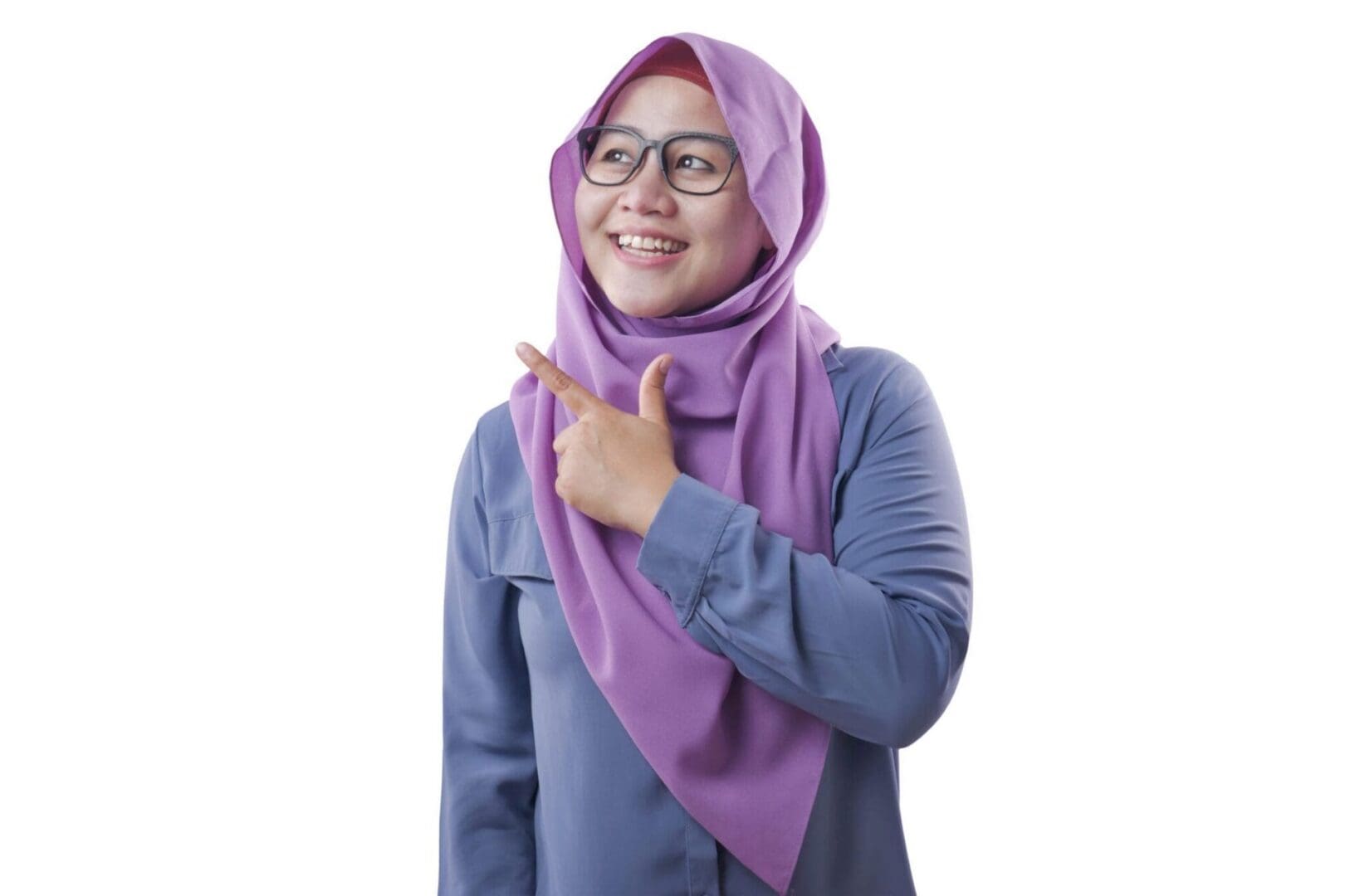 woman wearing hijab and glasses happy to better understand Islamic mortgages