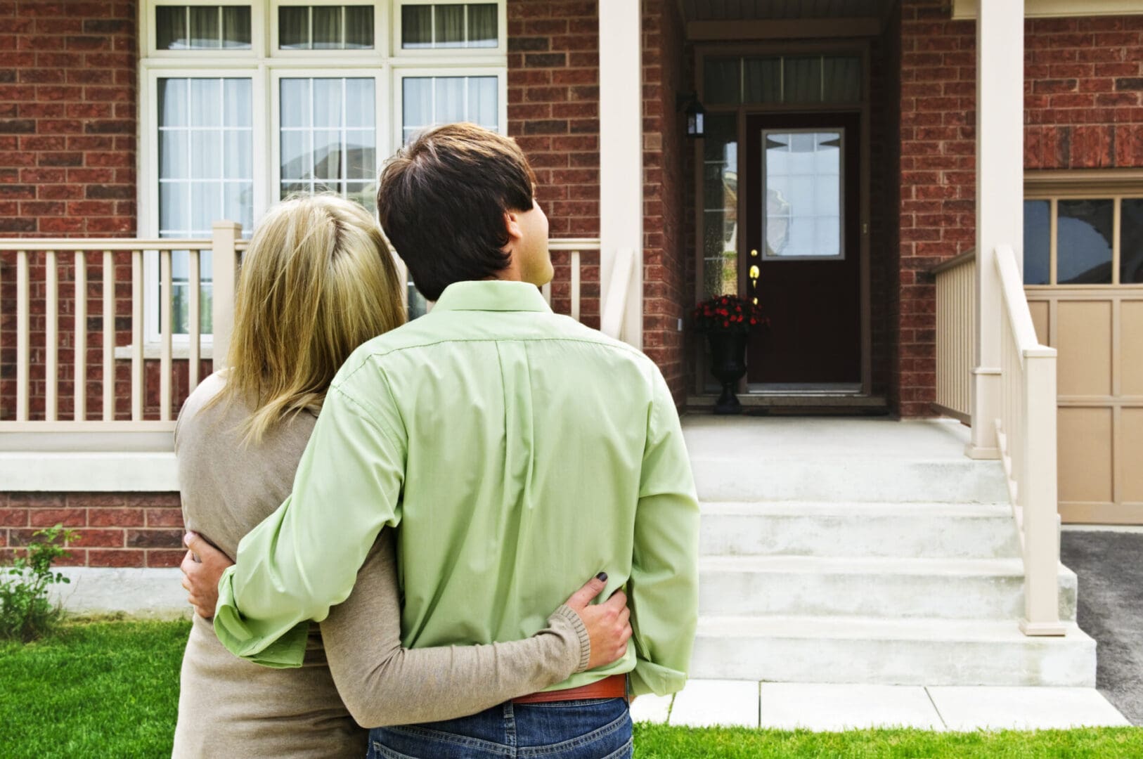 couple looking at a home